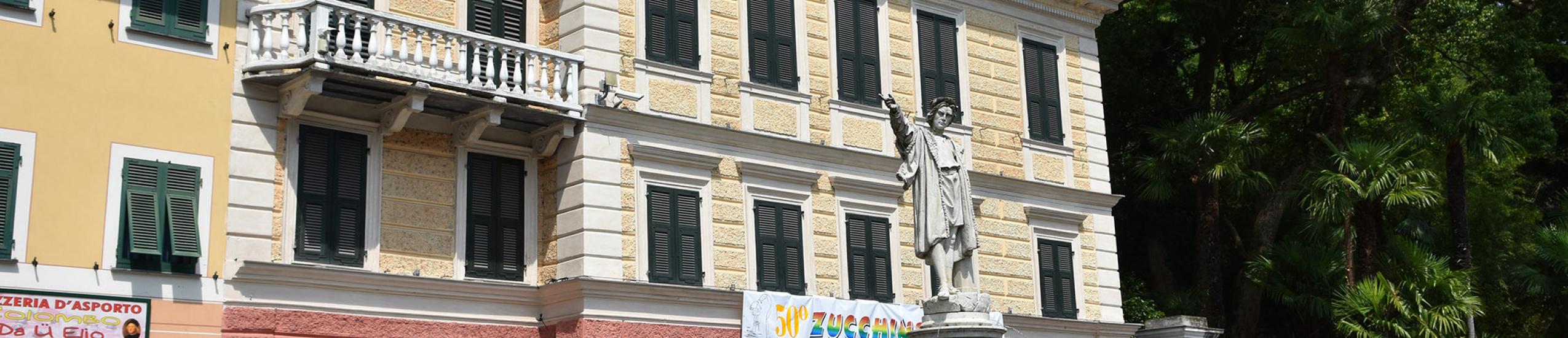 Villa Cavagnari affacciata su piazza Colombo
