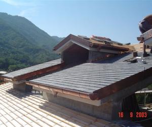 Esempio di tetto di ardesia