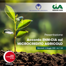 Presentazione online dell'accordo ENM-CIA per microcredito agricolo