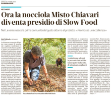La nocciola Misto Chiavari diventa presidio slow-food. Promossa un'eccellenza del territorio metropolitano di GenovaMetropoli